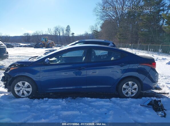 5NPDH4AE4GH674645 2016 HYUNDAI ELANTRA Blue 