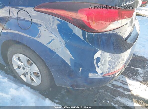 5NPDH4AE4GH674645 2016 HYUNDAI ELANTRA Blue 