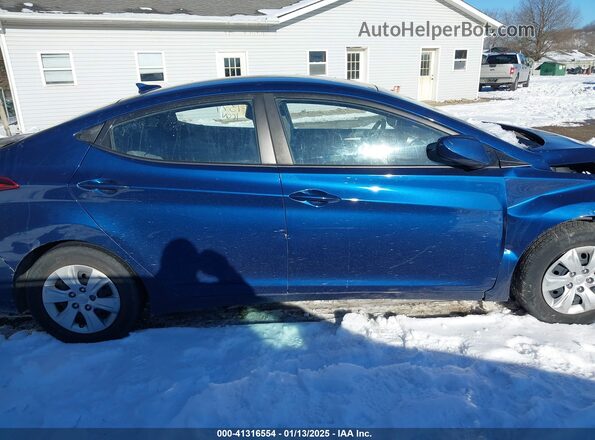 5NPDH4AE4GH674645 2016 HYUNDAI ELANTRA Blue Панорамний вид салону 360°