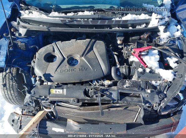 5NPDH4AE4GH674645 2016 HYUNDAI ELANTRA Blue Вид ззаду