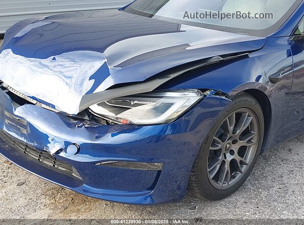 5YJSA1E5XMF453632 2021 TESLA MODEL S Синий 