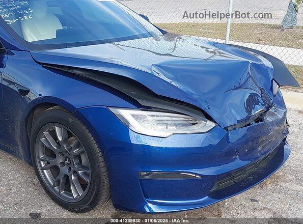 5YJSA1E5XMF453632 2021 TESLA MODEL S Синий 