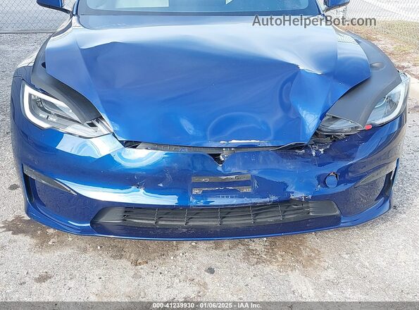 5YJSA1E5XMF453632 2021 TESLA MODEL S Синий 
