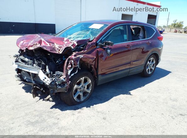 7FARW1H87HE037277 2017 HONDA CR-V Бордовый Передняя левая четверть