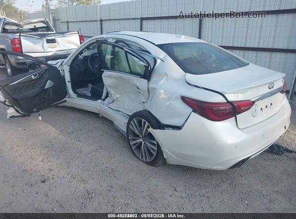 JN1EV7CP6MM701409 2021 INFINITI Q50 Белый Задняя левая четверть