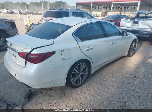 JN1EV7CP6MM701409 2021 INFINITI Q50 Белый Задняя правая четверть