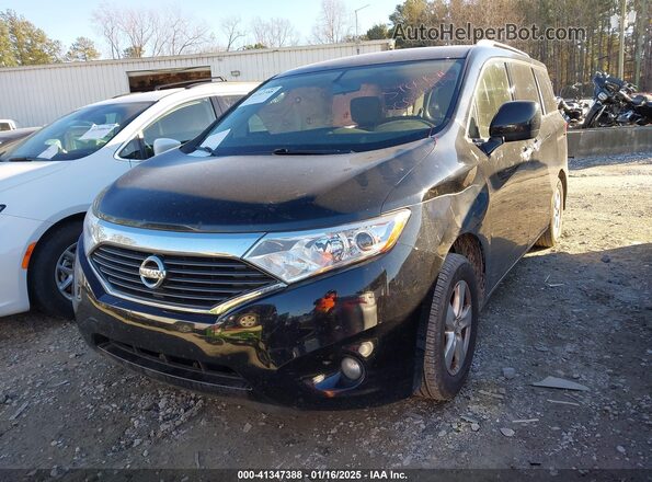JN8AE2KP2H9169718 2017 NISSAN QUEST Black Vista tres cuartos delantera izquierda