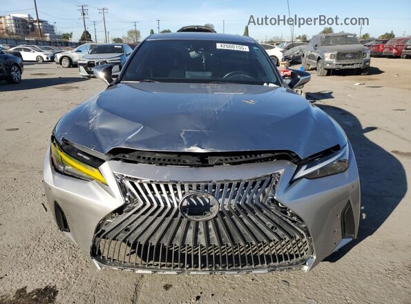JTHCA1D29M5113500 2021 LEXUS IS Silver წინა ხედი