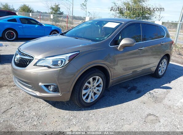 LRBFXBSA6KD061192 2019 BUICK ENVISION Brown წინა მარცხენა ხედი სამი მეოთხედიდან