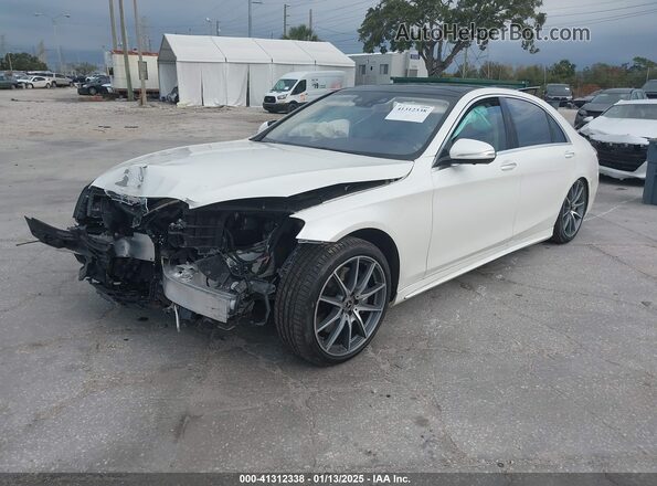 WDDUG8DB3KA433869 2019 MERCEDES-BENZ S Белый Передняя левая четверть