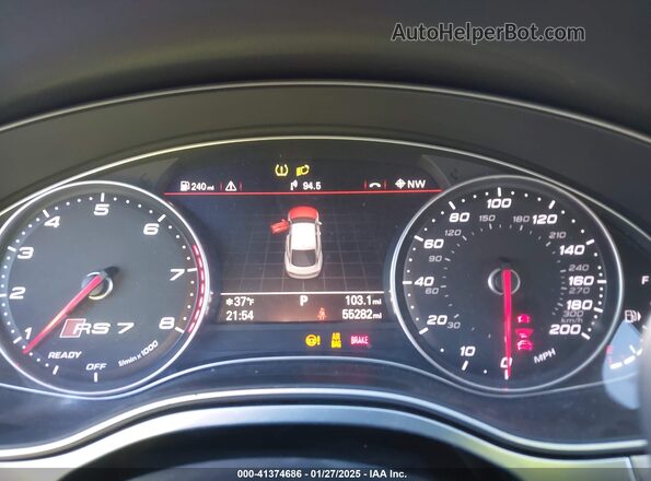 WUAW2AFC3GN902069 2016 AUDI RS7 White უკანა სავარძლების ხედი