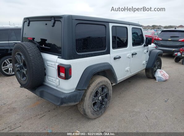 1C4HJXDN2MW625890 2021 JEEP WRANGLER UNLIMITED White Tył prawy