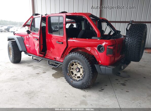 1C4HJXDN6KW537535 2019 JEEP WRANGLER UNLIMITED Red Trasero izquierdo