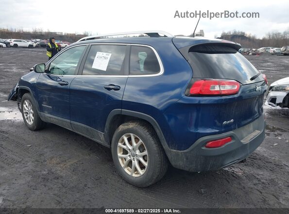 1C4PJMLB3JD562727 2018 JEEP CHEROKEE LATITUDE PL Dark Blue Задняя левая четверть