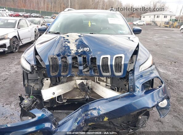 1C4PJMLB3JD562727 2018 JEEP CHEROKEE LATITUDE PL Dark Blue Вид спереди