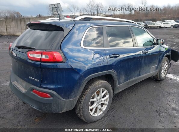 1C4PJMLB3JD562727 2018 JEEP CHEROKEE LATITUDE PL Dark Blue Задняя правая четверть