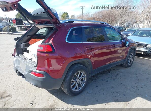 1C4PJMLB5JD609675 2018 JEEP CHEROKEE LATITUDE PL Красный Задняя правая четверть
