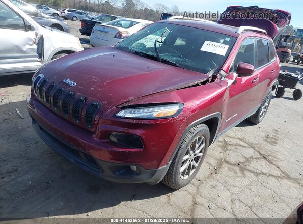 1C4PJMLB5JD609675 2018 JEEP CHEROKEE LATITUDE PL Красный Передняя левая четверть