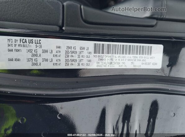 1C4RJFAG8KC547084 2019 JEEP GRAND CHEROKEE Black Engine compartment view