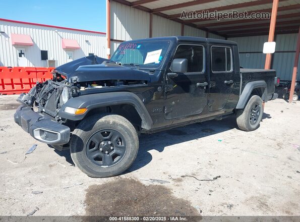 1C6HJTAG0PL574465 2023 JEEP GLADIATOR Black Przód lewy