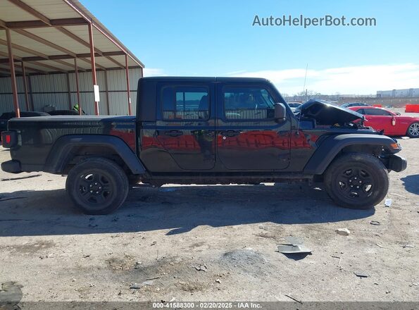 1C6HJTAG0PL574465 2023 JEEP GLADIATOR Black Widok wnętrza z tyłu