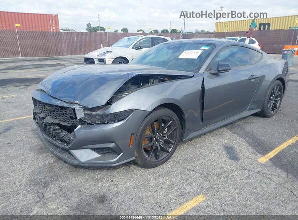 1FA6P8TH2R5147092 2024 FORD MUSTANG Gray Vista tres cuartos delantera izquierda