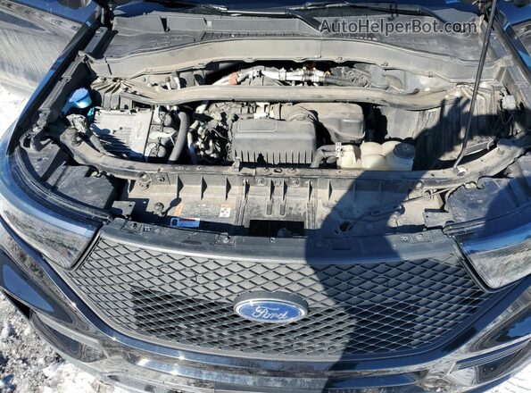 1FM5K8AB6MGA06831 2021 FORD FORD EXPLORER Black ძრავის განყოფილების ხედი