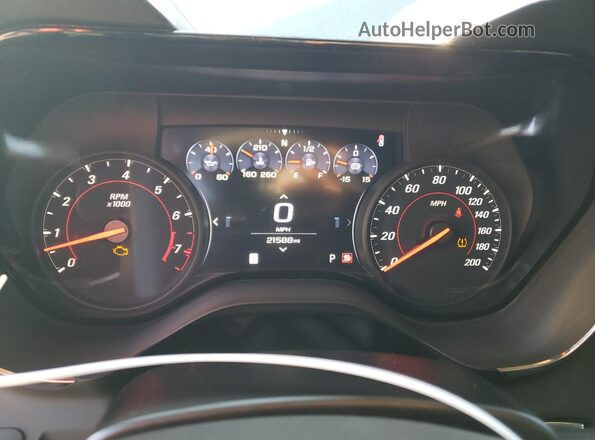 1G1FK1R64P0156885 2023 CHEVROLET CAMARO Gray Widok zestawu wskaźników