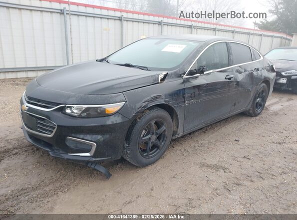 1G1ZB5ST6GF334510 2016 CHEVROLET MALIBU Black წინა მარცხენა ხედი სამი მეოთხედიდან