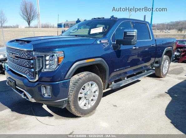 1GT19REY5LF250767 2020 GMC SIERRA Синий Передняя левая четверть