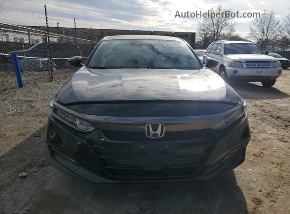 1HGCV1F38LA083960 2020 HONDA ACCORD Black Front view