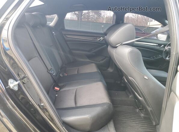 1HGCV1F38LA083960 2020 HONDA ACCORD Black Rear seats view