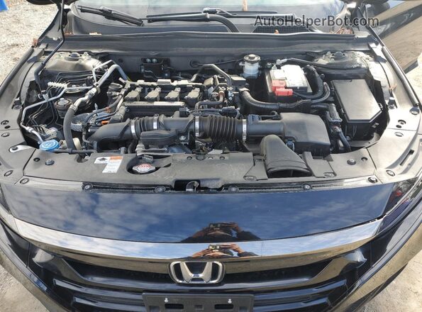 1HGCV1F38LA083960 2020 HONDA ACCORD Black Rear interior view