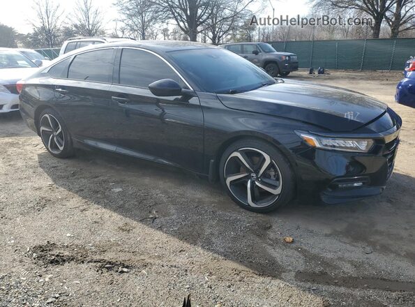 1HGCV1F38LA083960 2020 HONDA ACCORD Black Front right
