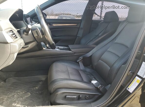 1HGCV1F38LA083960 2020 HONDA ACCORD Black Front interior view