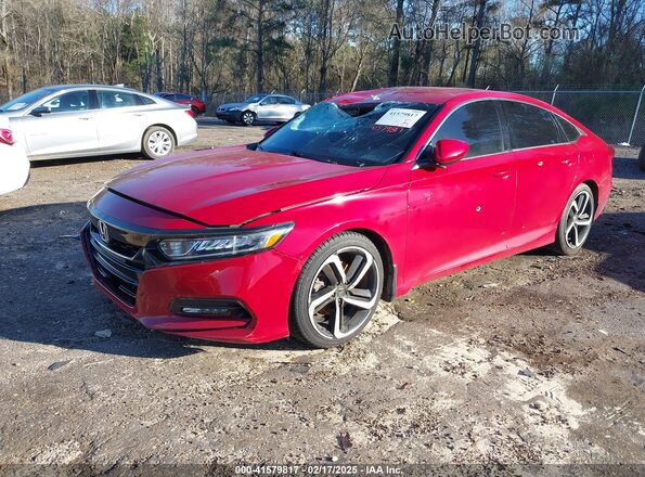 1HGCV1F3XLA031472 2020 HONDA ACCORD Red Vista tres cuartos delantera izquierda