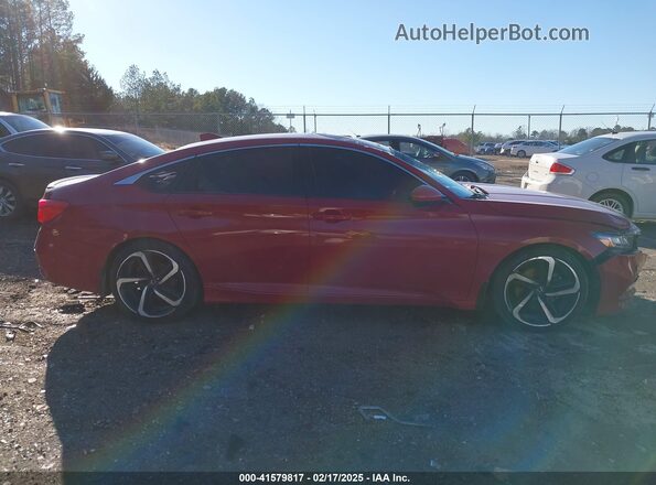 1HGCV1F3XLA031472 2020 HONDA ACCORD Red Vista interior trasera