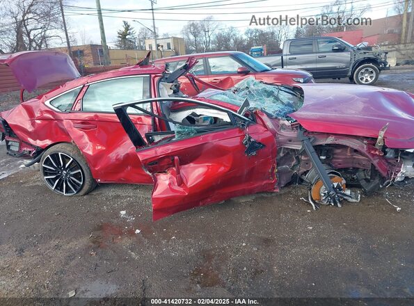 1HGCY2F85PA050848 2023 HONDA ACCORD Red Widok zestawu wskaźników