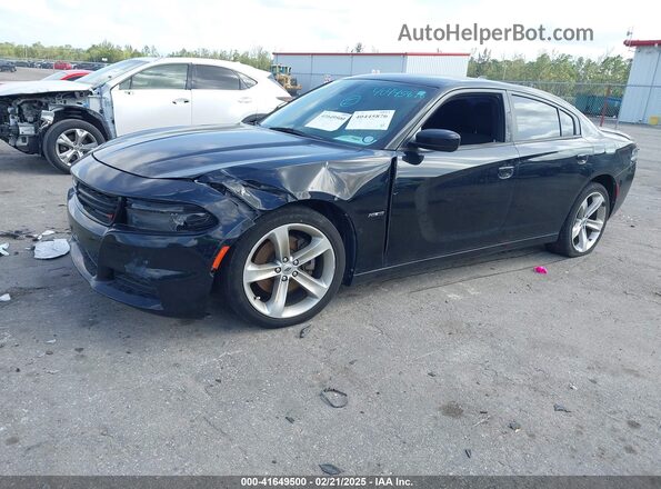 2C3CDXCT4JH221683 2018 DODGE CHARGER Black Передня ліва чверть