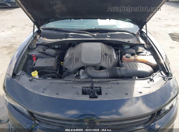 2C3CDXCT4JH221683 2018 DODGE CHARGER Black Вид ззаду