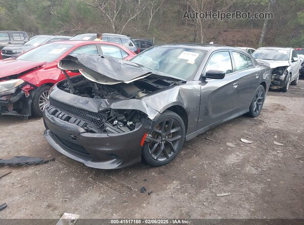 2C3CDXCT6MH625086 2021 DODGE CHARGER Gray წინა მარცხენა ხედი სამი მეოთხედიდან