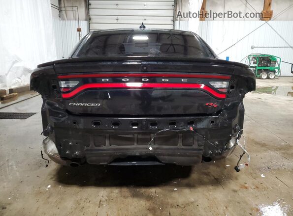 2C3CDXCTXGH110385 2016 DODGE CHARGER Black Вид ззаду