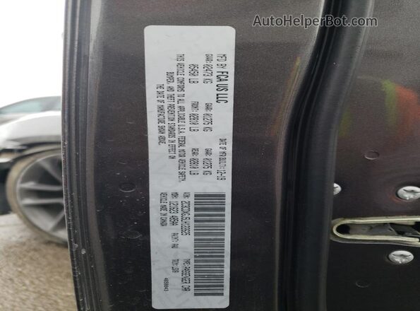 2C3CDXGJ5LH122625 2020 DODGE CHARGER Gray VIN կոդի պիտակի տեսք