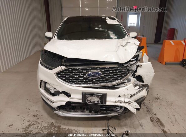 2FMPK3K98LBB23971 2020 FORD EDGE Белый Вид задней части салона