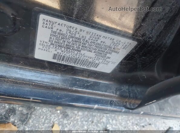 3N1CN8DV3ML894980 2021 NISSAN VERSA Black 