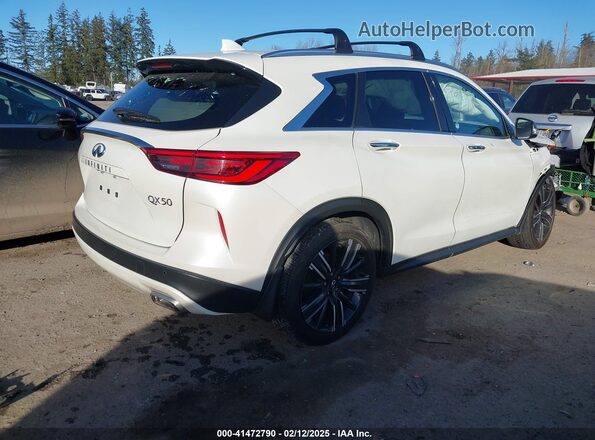 3PCAJ5BB4MF118461 2021 INFINITI QX50 Белый Задняя правая четверть