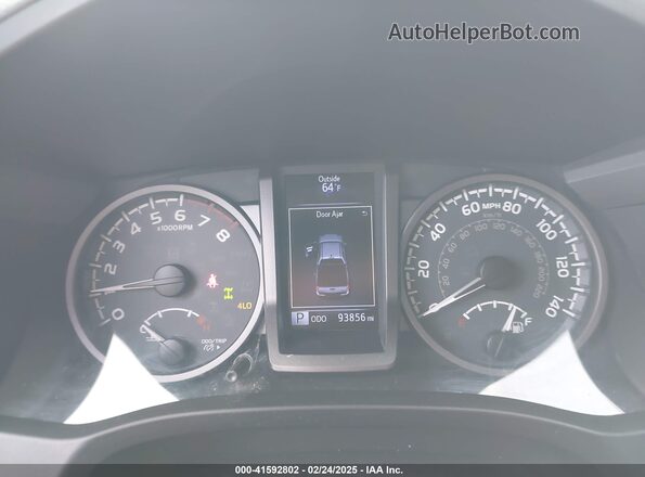 3TMCZ5AN8KM208475 2019 TOYOTA TACOMA Silver უკანა სავარძლების ხედი
