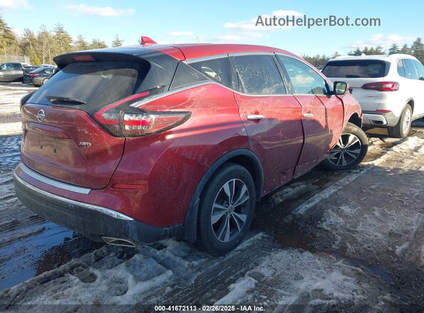 5N1AZ2MS5KN162385 2019 NISSAN MURANO Красный Задняя правая четверть