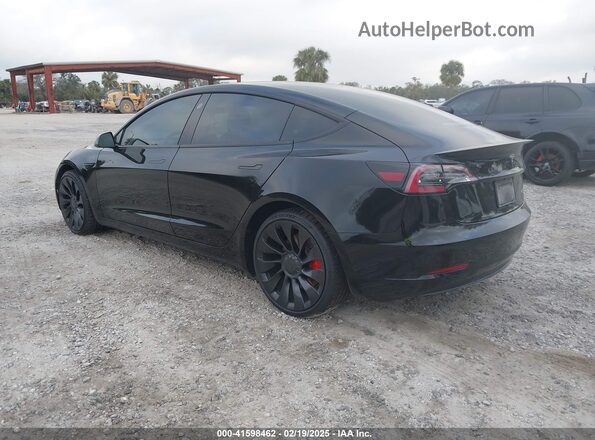5YJ3E1EC2PF382633 2023 TESLA MODEL 3 Черный Задняя левая четверть