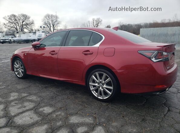 JTHCZ1BL5JA007536 2018 LEXUS GS Red Задня ліва чверть